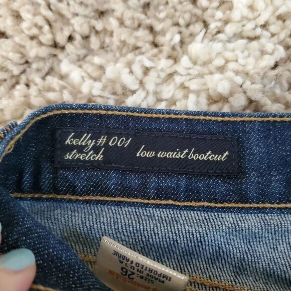 Vintage Citizens of Humanity Kelly #001 Stretch Low Waist Bootcut Jeans - Picture 8 of 12